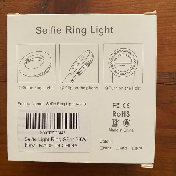 CLIP ON SELFIE LED RING LIGHT 3.5" - RECHARGEABLE-USB - BRAND NEW IN BOX - Picture 2 of 3